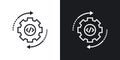 Code optimization icon set. Web development coding vector symbol in a black filled and outlined style. Computer Programming seo