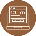 Code Processor Vector Icon Design Symbol
