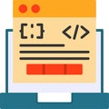 Code Processor Vector Icon Design