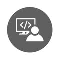 Code, programmer icon