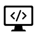 Code Programming Icon Royalty Free Stock Photo
