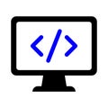 Code Programming Icon Royalty Free Stock Photo