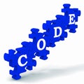 Code Puzzle Showing Codification Or Encoding