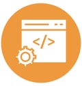 Code quality, developing Isolated Vector Icon That can be very easily edit or modified. Code quality, developing Isolated Vector Royalty Free Stock Photo