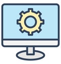 Code quality, web development Isolated Vector Icon That can be very easily edit or modified. Royalty Free Stock Photo
