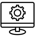 Code quality, web development Isolated Vector Icon That can be very easily edit or modified. Royalty Free Stock Photo