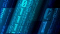 Code rectangles representing binary numbers in technology background for cyber security and machine learning in digital Royalty Free Stock Photo
