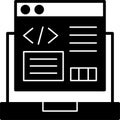 Code Refactoring Vector Icon Design