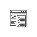 Code Review line icon