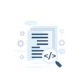 Code review, software development vector