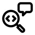 Code Review, Software, Programming Outline Icon