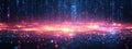 Code tapestry: innovative wallpaper featuring flowing computer code, reflecting beauty of software structure, merging