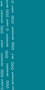 Code Teal Vertical Border lines of open circles on teal background seamless vector repeat pattern