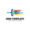 Code Template logo Design Royalty Free Stock Photo