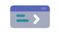 Code terminal window icon, symbolizes programming and development , vector design Generative AI Royalty Free Stock Photo