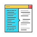 code testing color icon vector illustration Royalty Free Stock Photo