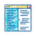 code testing icon doodle illustration