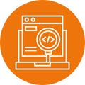Code Testing Vector Icon Design Symbol