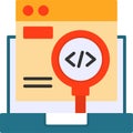 Code Testing Vector Icon Design