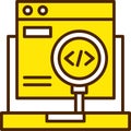 Code Testing Vector Icon Design Symbol