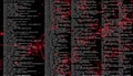 Code text screen, programming and digital technology, Stock Photo, Generative AI
