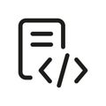 Code vector icon, Coding symbol. Interface and any purpose