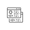 Code Window icon Royalty Free Stock Photo