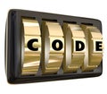 Code Word Lock Dials Secret Classified Informatoin Password Access