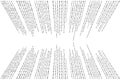 Binary Code One and Zero Displayed Matrix Digital Art with binary computer code. Royalty Free Stock Photo