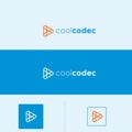 Codec vector logo. Video logo. Media logo