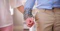 Codependent Relationship Couple. Hand Tied