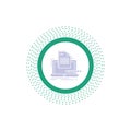 Coder, coding, computer, list, paper Glyph Icon. Vector isolated illustration Royalty Free Stock Photo