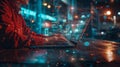 The Coder at Work.AI generated image Royalty Free Stock Photo