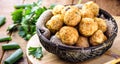 Codfish cakes, codfish cakes, fish meat pastries, Brazilian cod bunuelos, typical of Easter Royalty Free Stock Photo