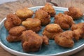 Codfish croquets as snack savory food