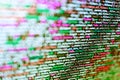 Coding application by programmer developer. Programming Coding with editor colorful themes. Web abstract programming and created