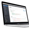 Coding apps browser network on white background