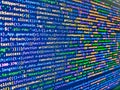 Coding cyberspace concept. Website programming code. Abstract information digital technology modern background. Computing, Royalty Free Stock Photo