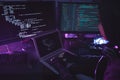 Coding in Dark Royalty Free Stock Photo