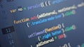 Coding display close up. Use for tech background Royalty Free Stock Photo