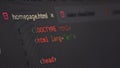 Coding display close up. Use for tech background Royalty Free Stock Photo