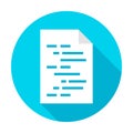 Coding Document Circle Icon Royalty Free Stock Photo