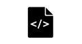 AI Generated Code File Icon Royalty Free Stock Photo