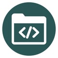 Coding folder Isolated Vector icon which can easily modify or edit