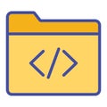 Coding folder Isolated Vector icon which can easily modify or edit