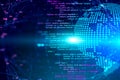 Coding and hi tech background Royalty Free Stock Photo