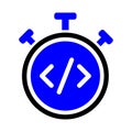 Coding Hourclock Timer Icon Royalty Free Stock Photo
