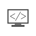 Coding icon Royalty Free Stock Photo