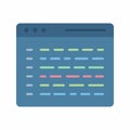 Coding icon vector image.