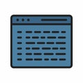 Coding icon vector image.